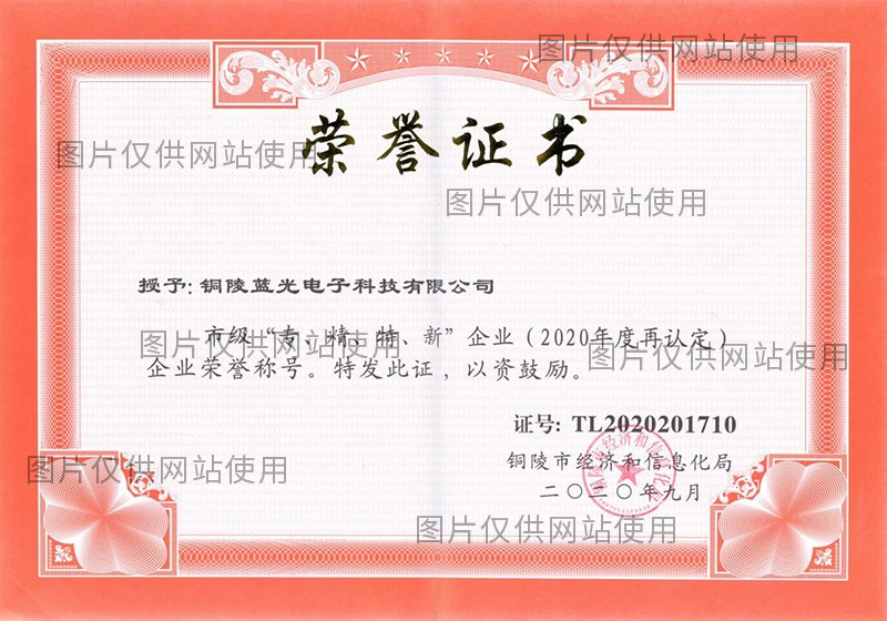 铜陵市专精特新企业